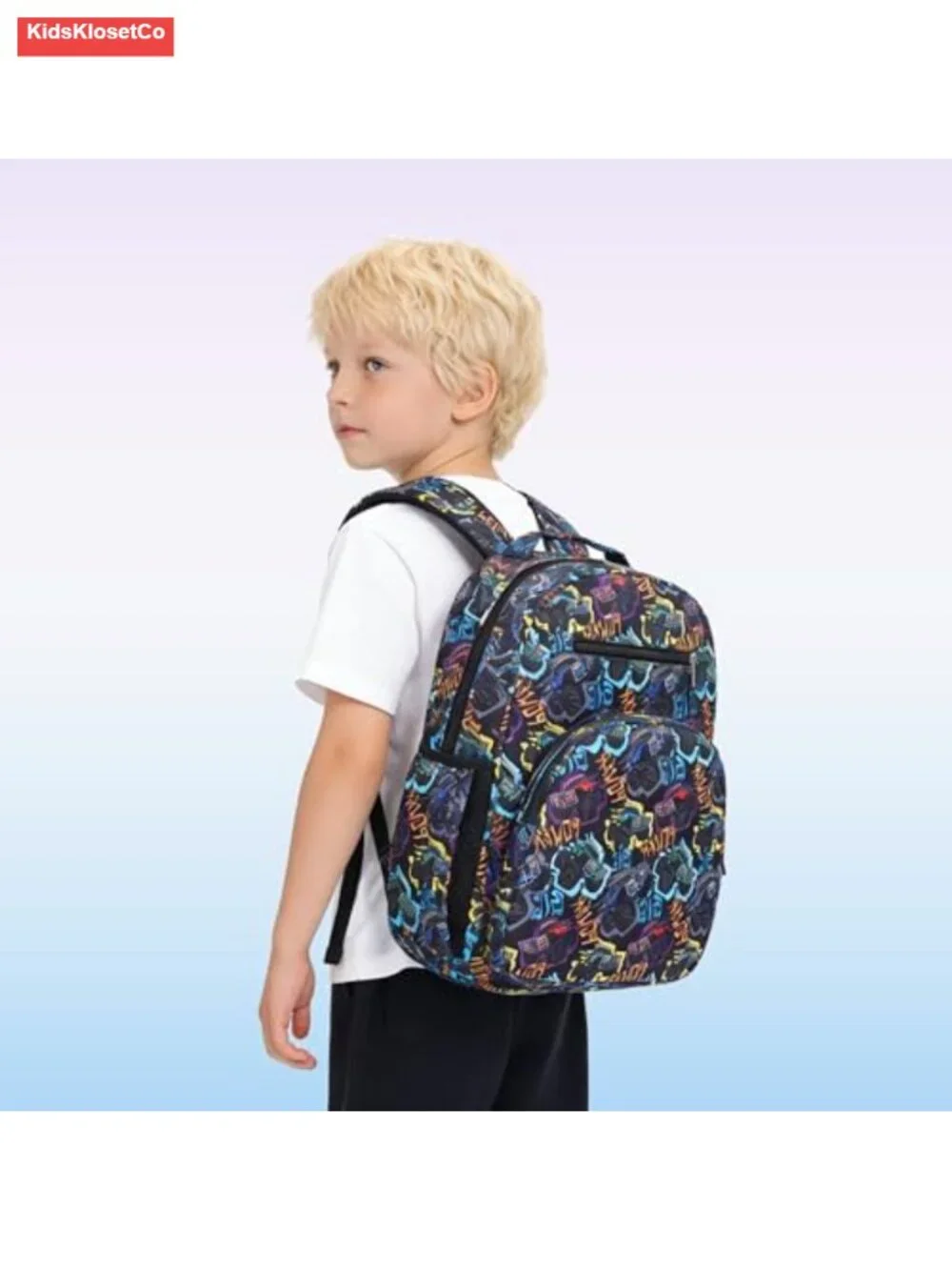 Kids Backpack for Boys Kindergarten Lightweight Water-Resistant A4 Books School